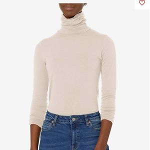 Majestic Filatures Long Sleeve Turtle Neck Baby Pink